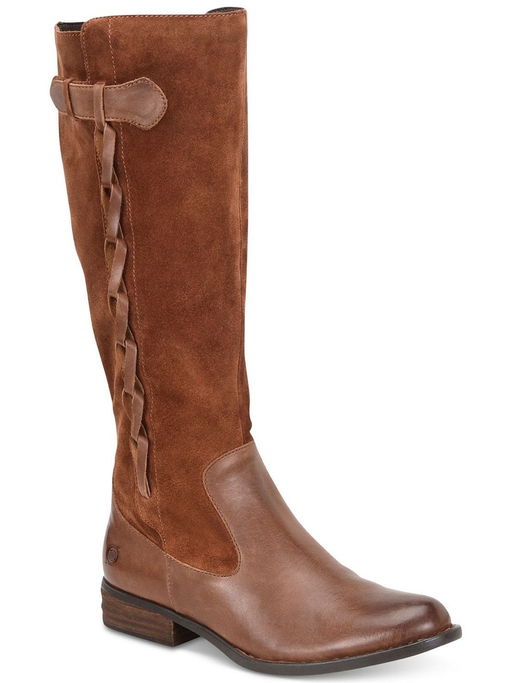 Born Cook Brown Leather Tall Riding Boots